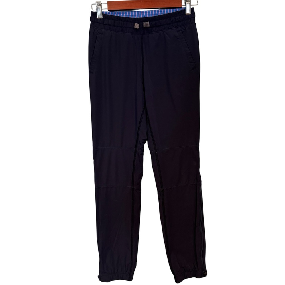 IVIVVA Girls Blue Lined Side Zip Elastic Waist Drawstring Track/Dance Pants